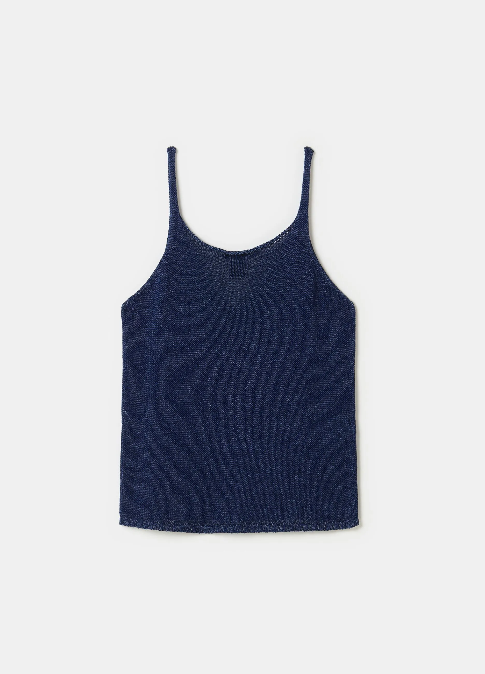 Tank top in cordonetto senza cuciture