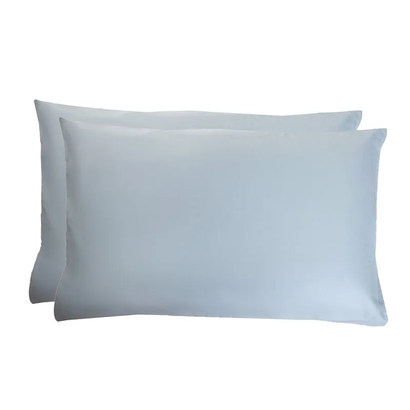 Tendenza floreale Coppia di federe grigio perla