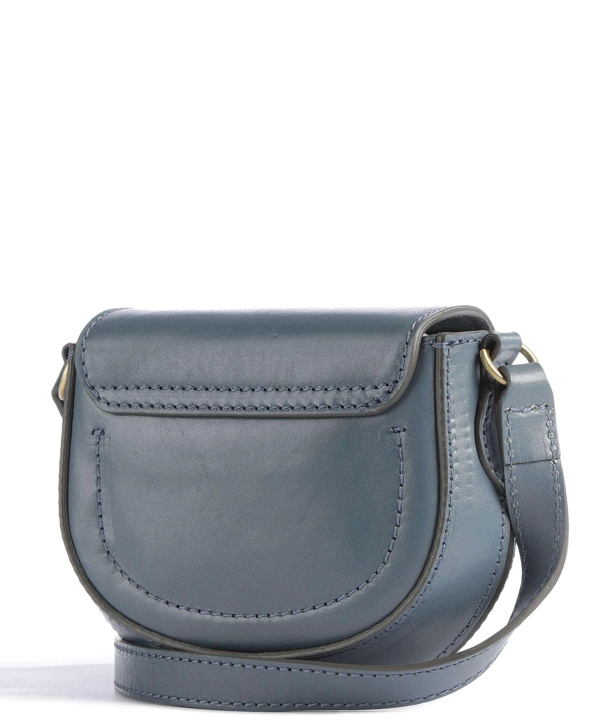  The Bridge Bettina Borsa a tracolla pelle a grana fine blu-grigio  