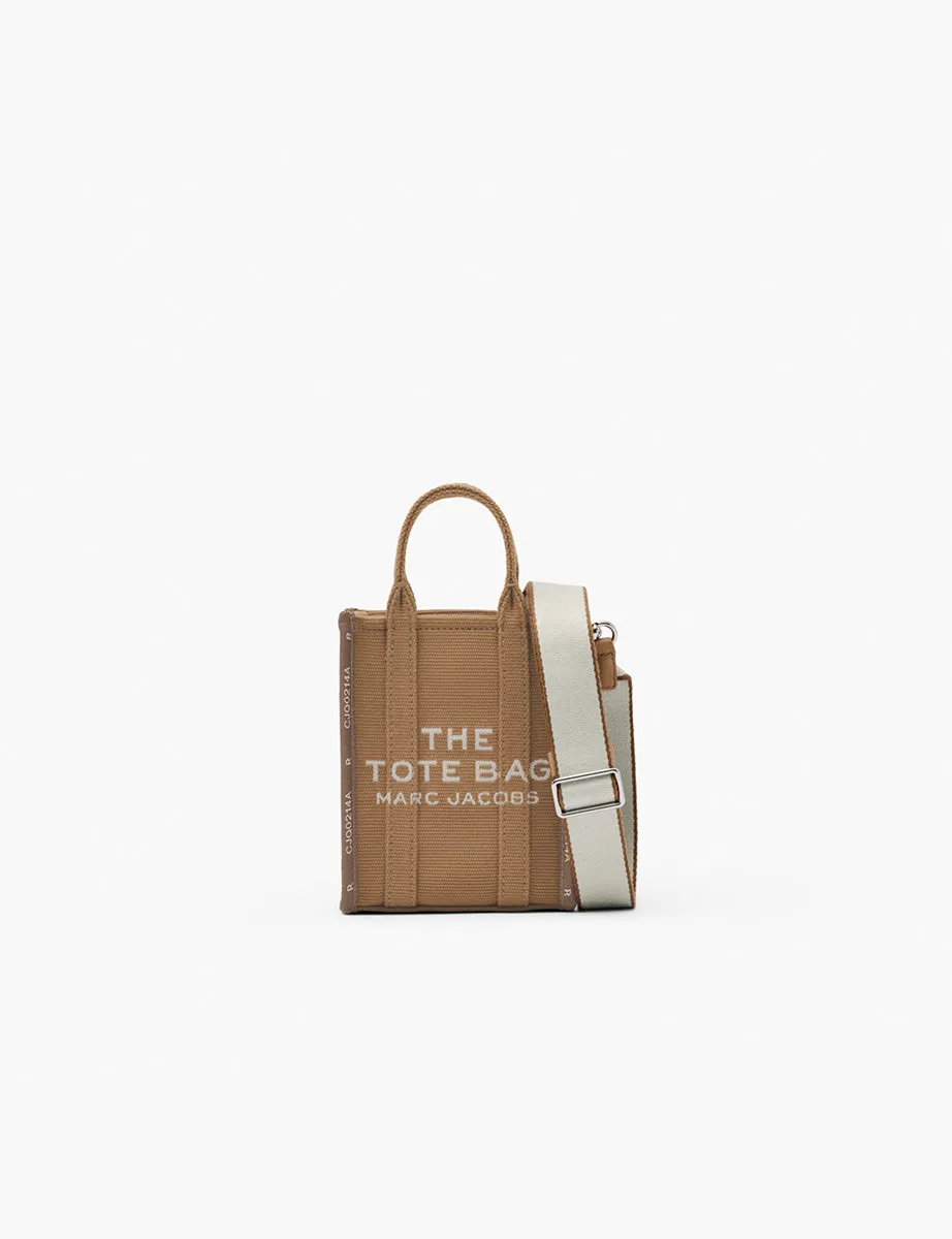 the phone tote leather camel
