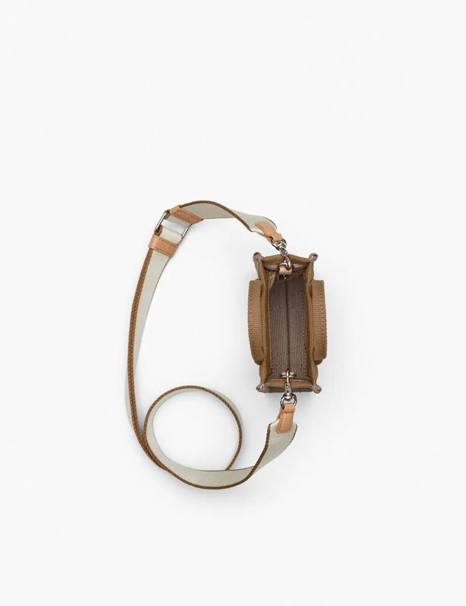 the phone tote leather camel