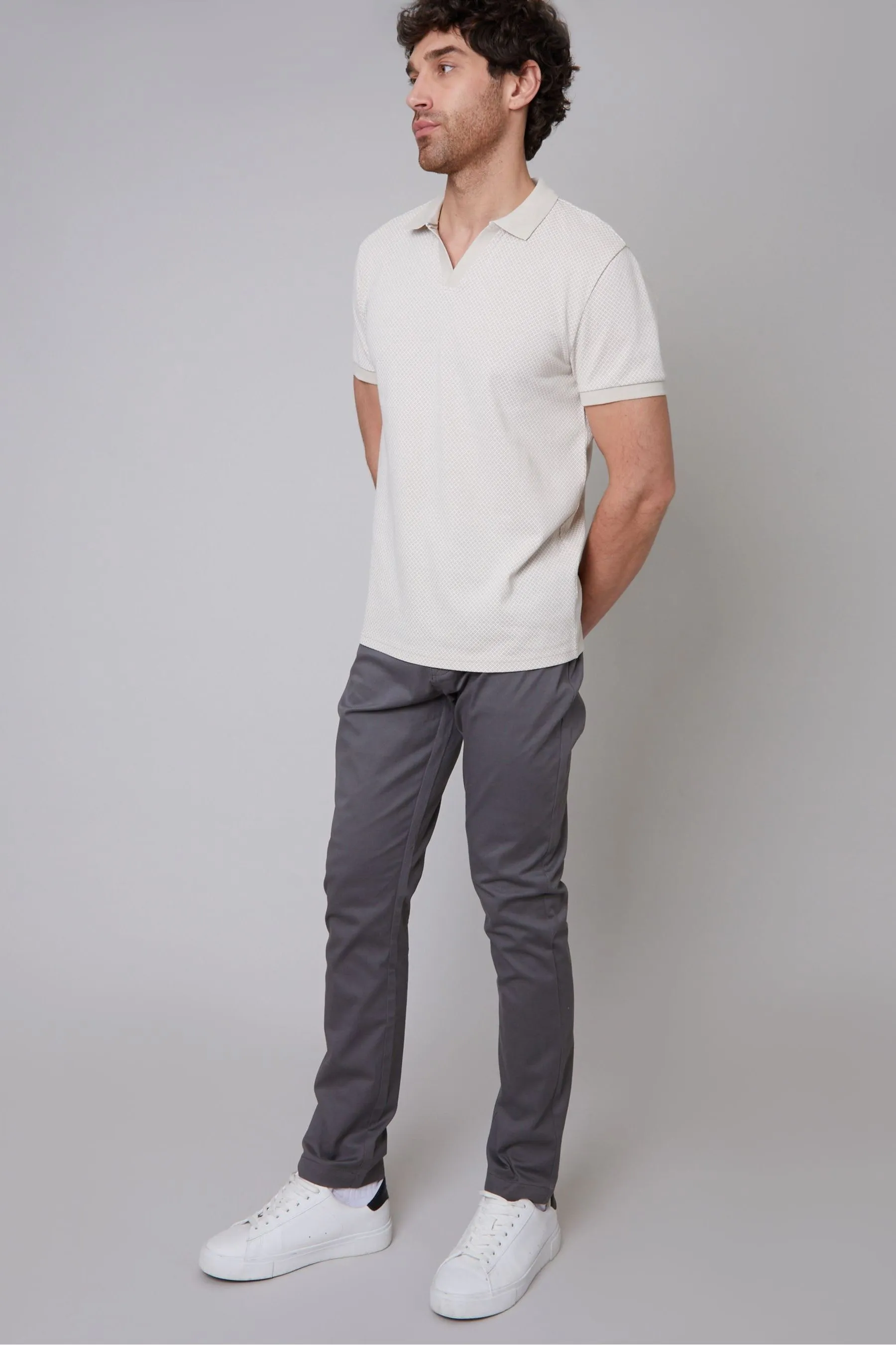 Threadbare - Vestibilità attillata / Slim chino elasticizzato con Pantaloni 5 tasche in cotone