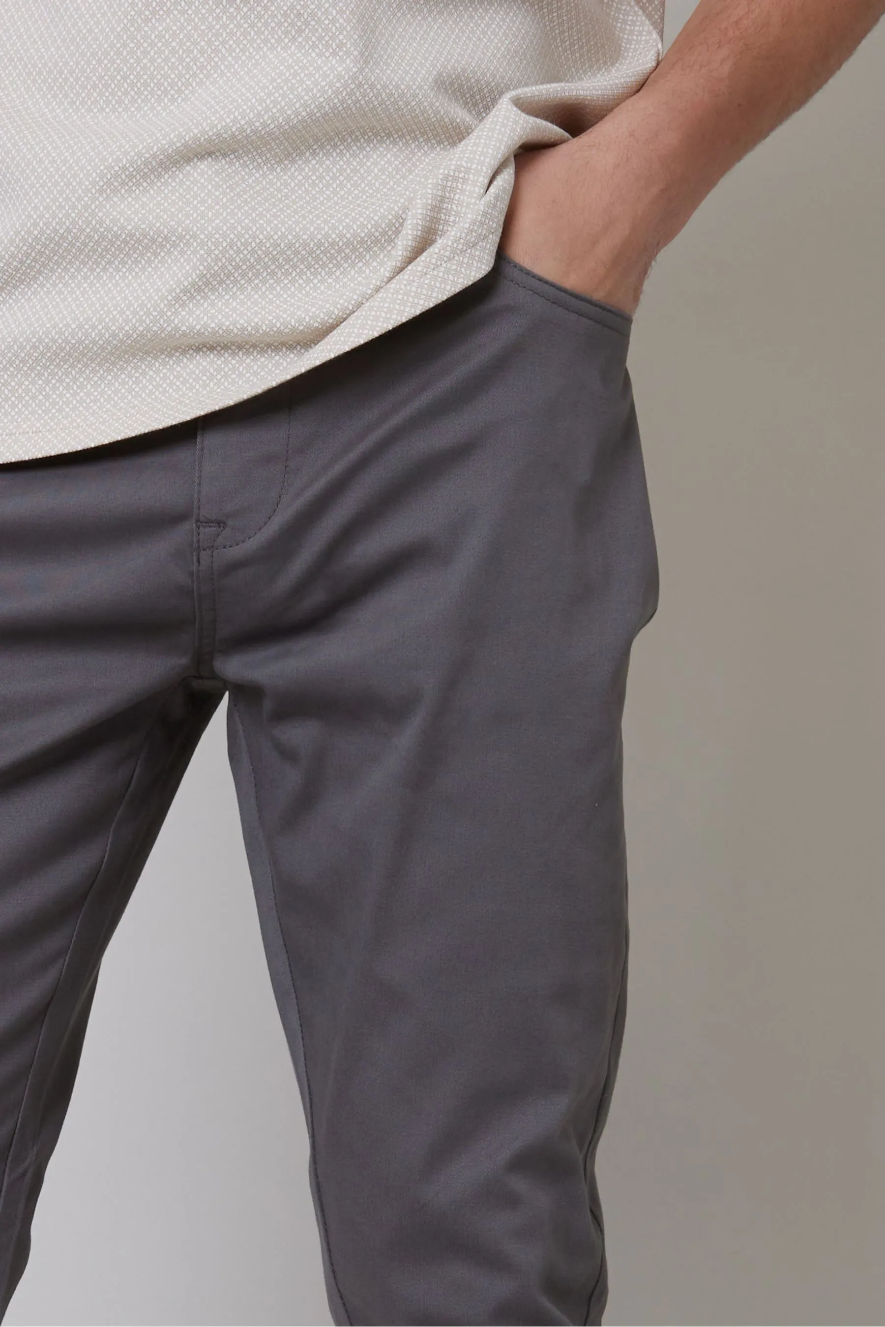 Threadbare - Vestibilità attillata / Slim chino elasticizzato con Pantaloni 5 tasche in cotone