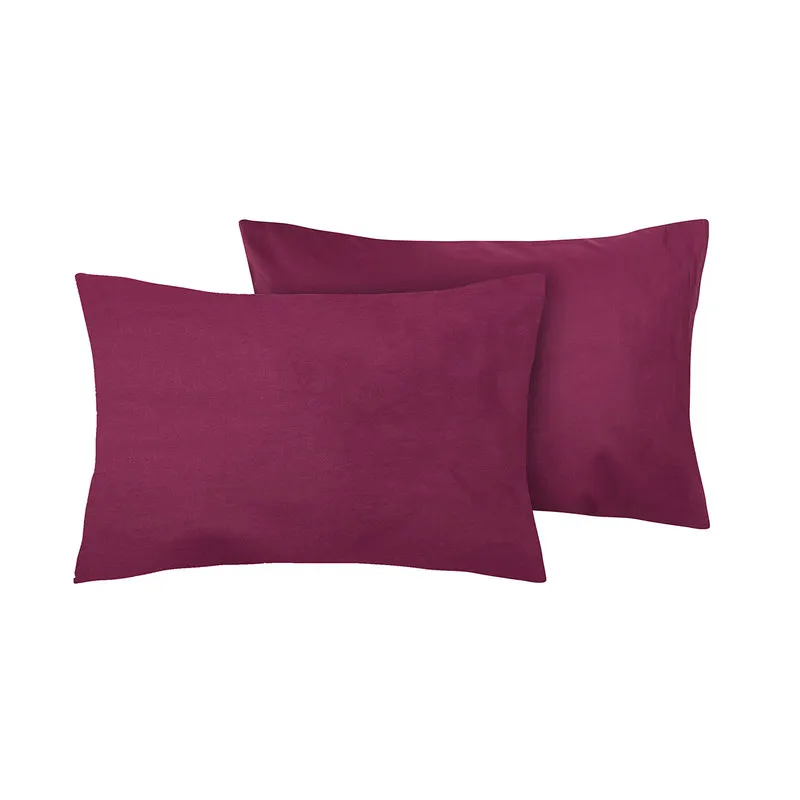 Toile De Jouy Coppia di federe in cotone Violaceo