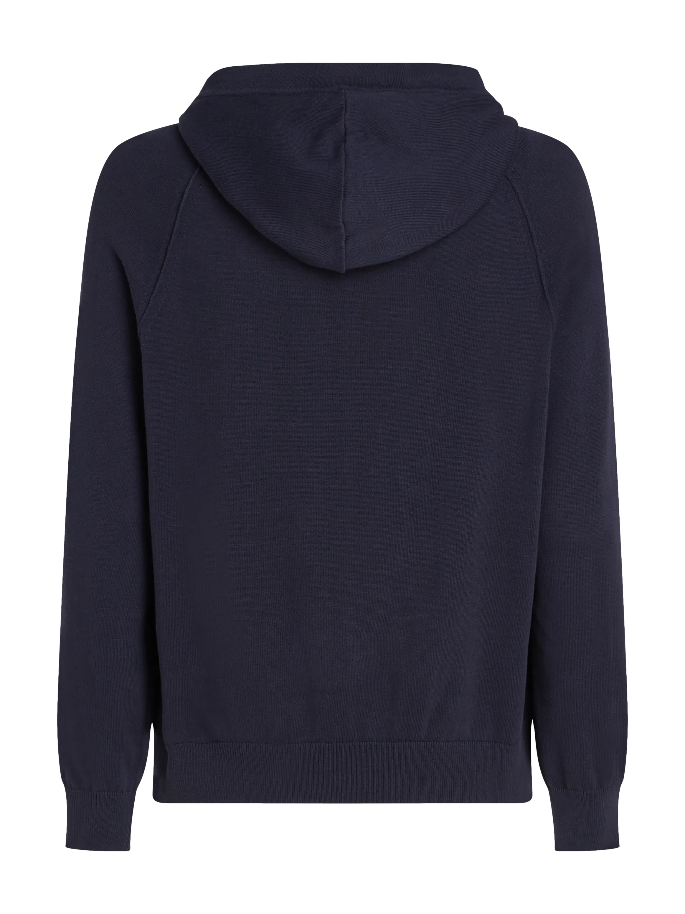  TOMMY HILFIGER   Felpa con cappuccio scollo tondo ricamata in cotone bio | Blu