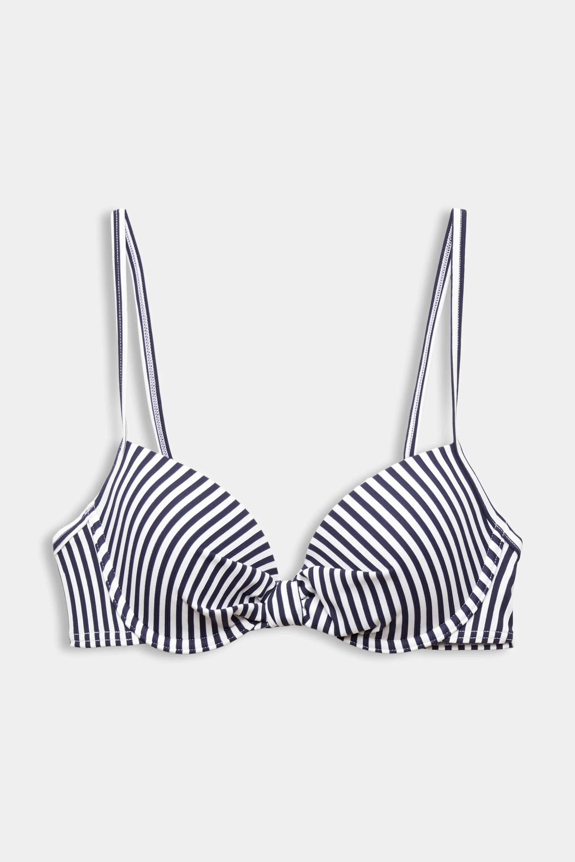Top da bikini con ferretto e imbottitura a righe