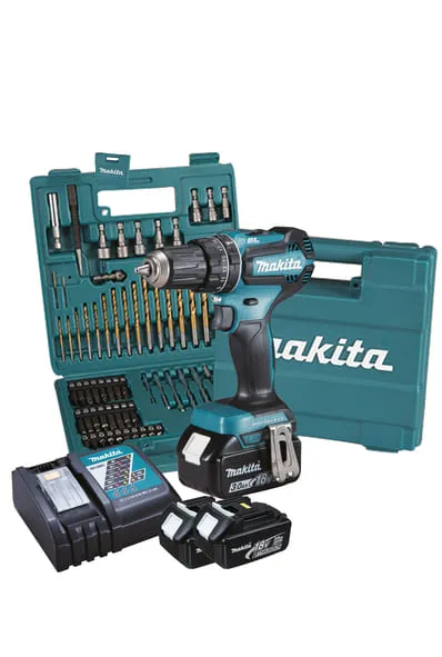 TRAPANO AVVITATORE CON PERCUSSIONE 18V BL MOTOR 50NM MAKITA 