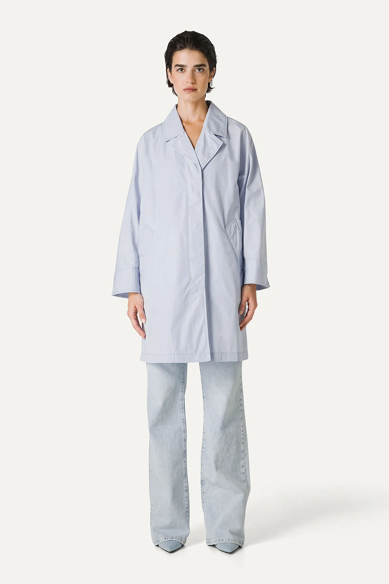 TRENCH IN NYLON MEMORY 9138 - GHIACCIO
