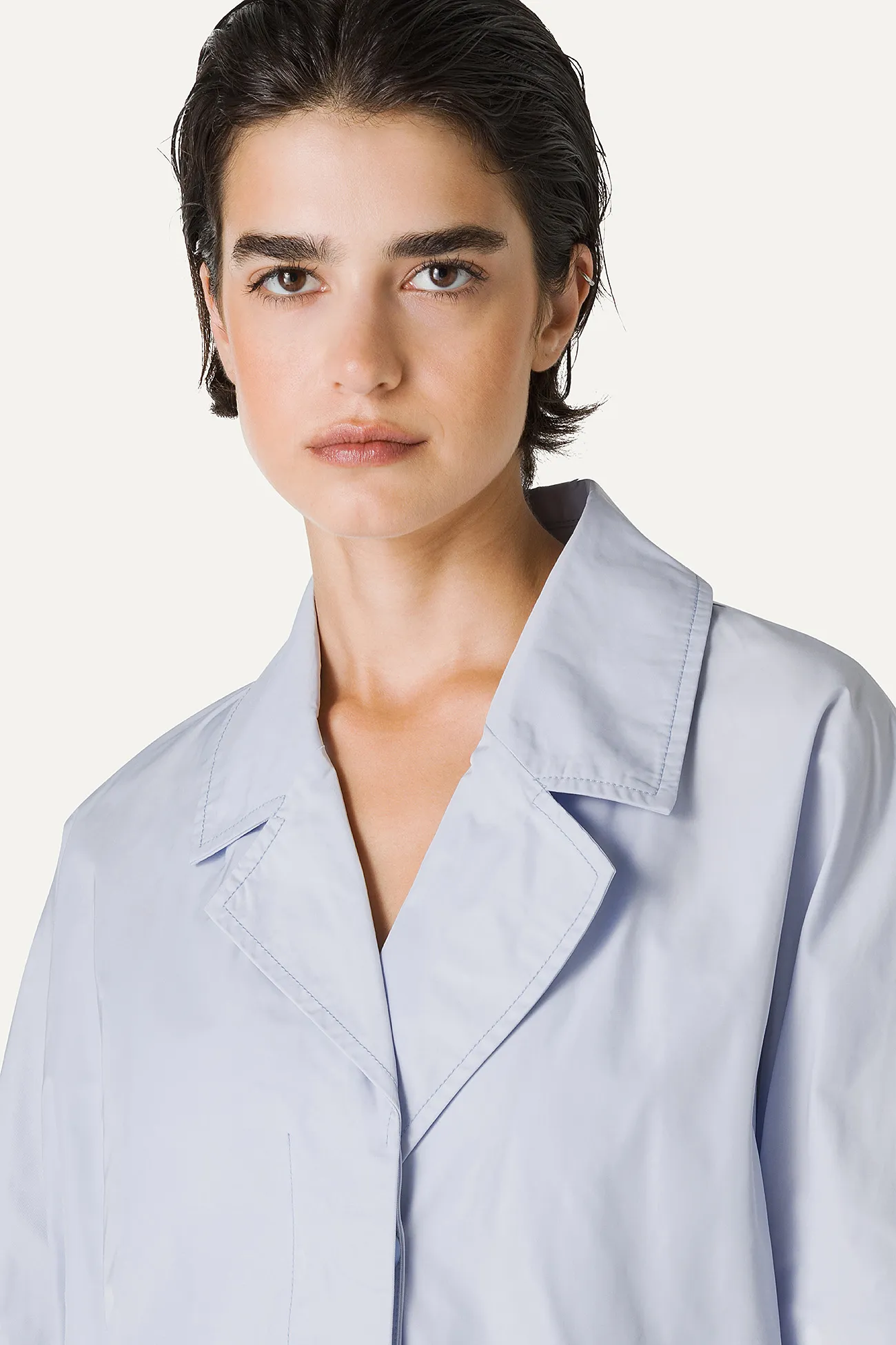 TRENCH IN NYLON MEMORY 9138 - GHIACCIO