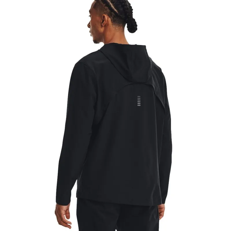 Under Armour Giacca Running Outrun Storm Reflective Nero Grigi Uomo