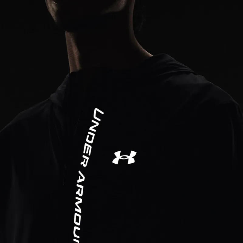 Under Armour Giacca Running Outrun Storm Reflective Nero Grigi Uomo