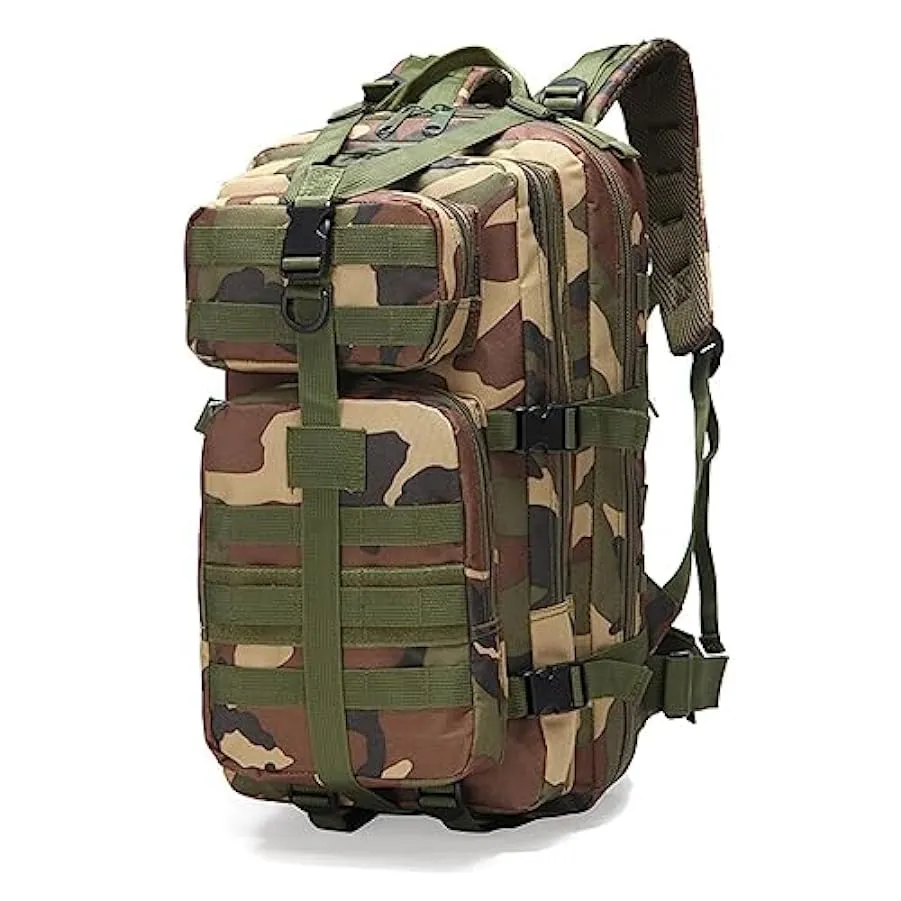 URFEDA Zaino tattico Zaino militare Borsa d’assalto militare di grande capacità Zaino da escursionismo multifunzionale Zaino spo