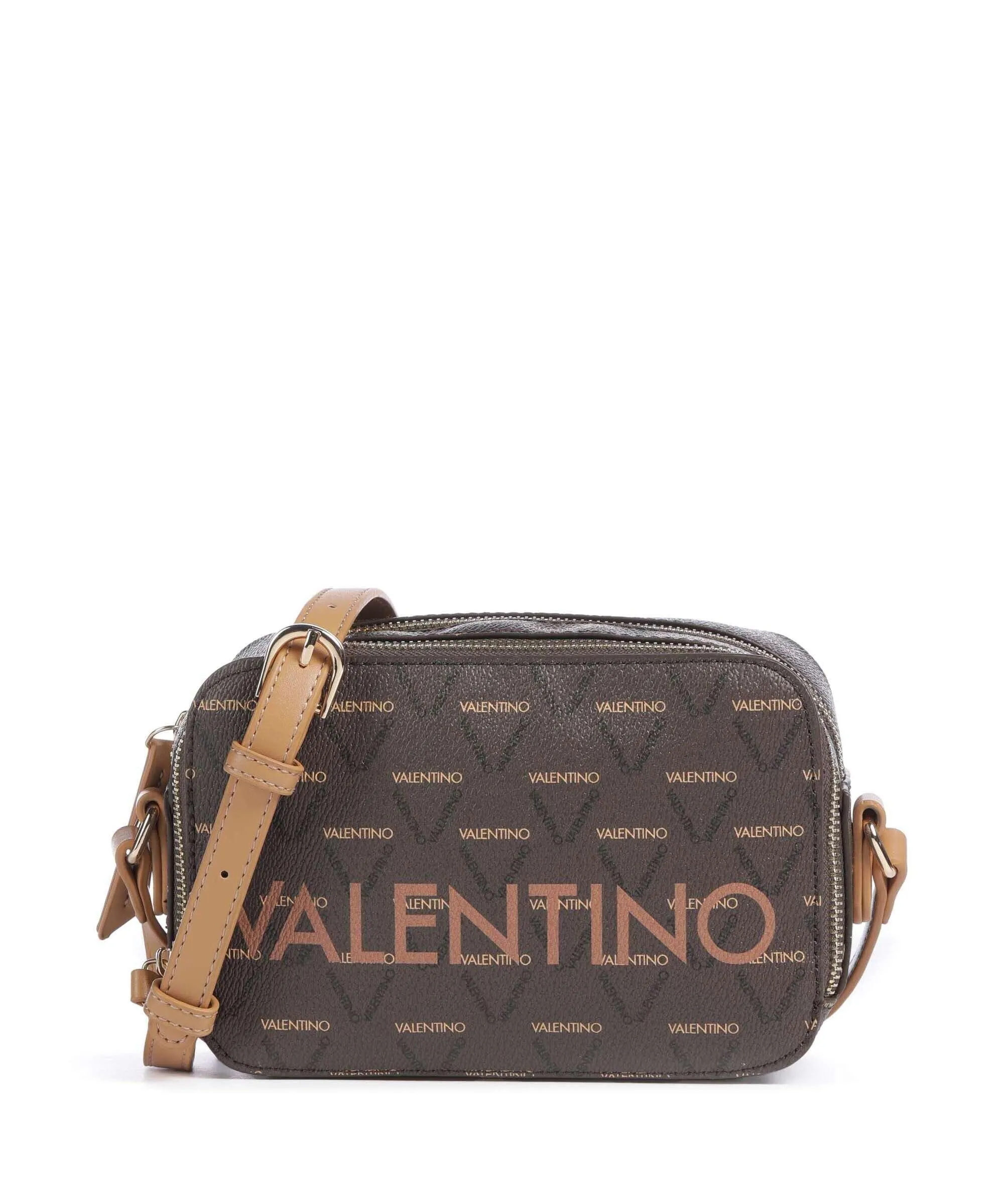  Valentino Bags Liuto Borsa a tracolla pelle sintetica marrone scuro  