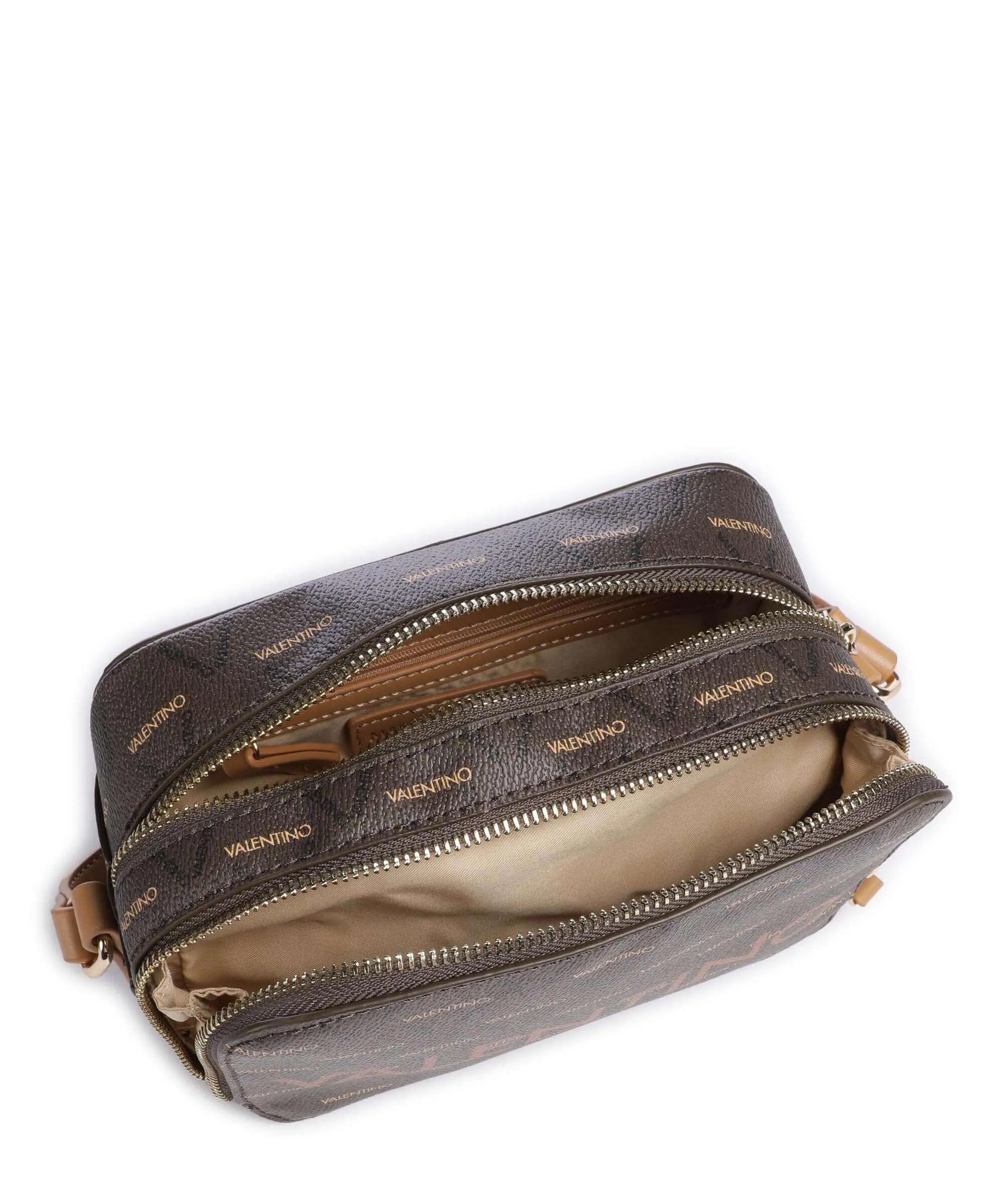  Valentino Bags Liuto Borsa a tracolla pelle sintetica marrone scuro  