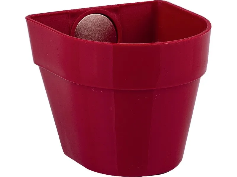 Vaso in plastica con magnete rosso cm 6