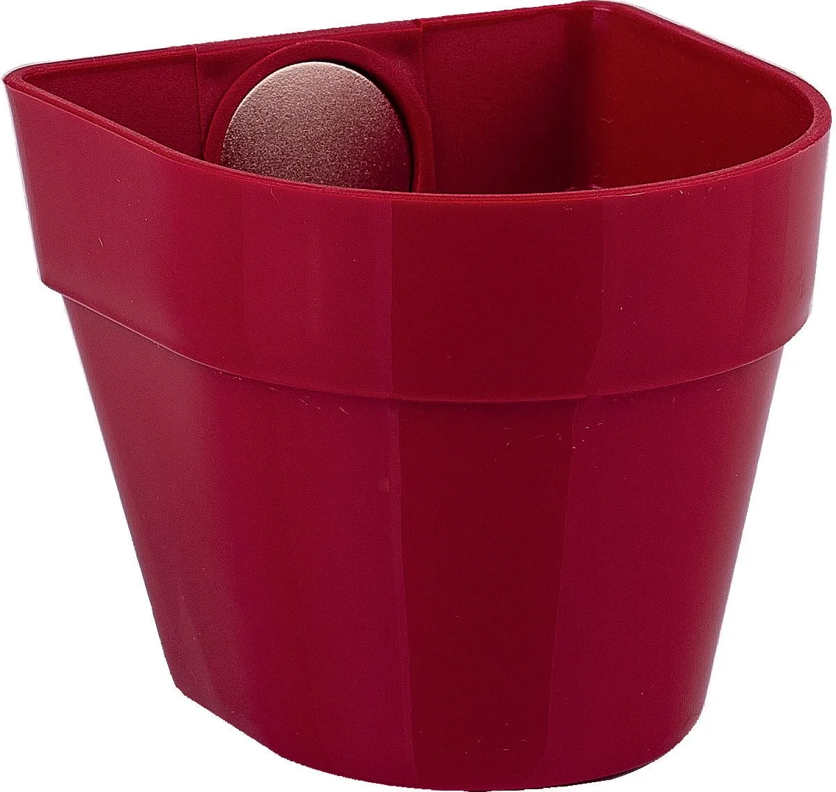 Vaso in plastica con magnete rosso cm 6