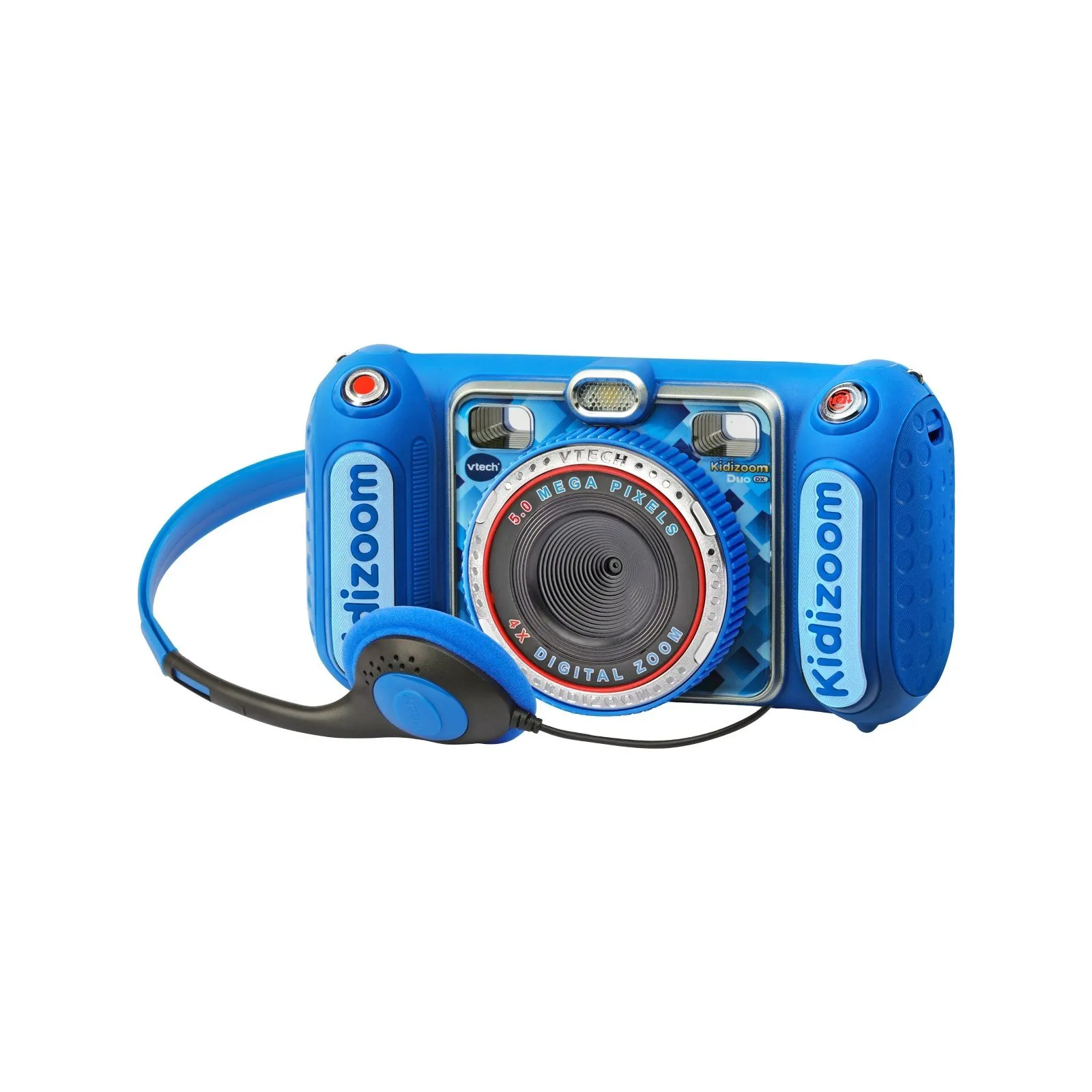 VTech Kidizoom Duo DX Blu Macchina Fotografica per Bambini 75+ Filtri e Antiurto 