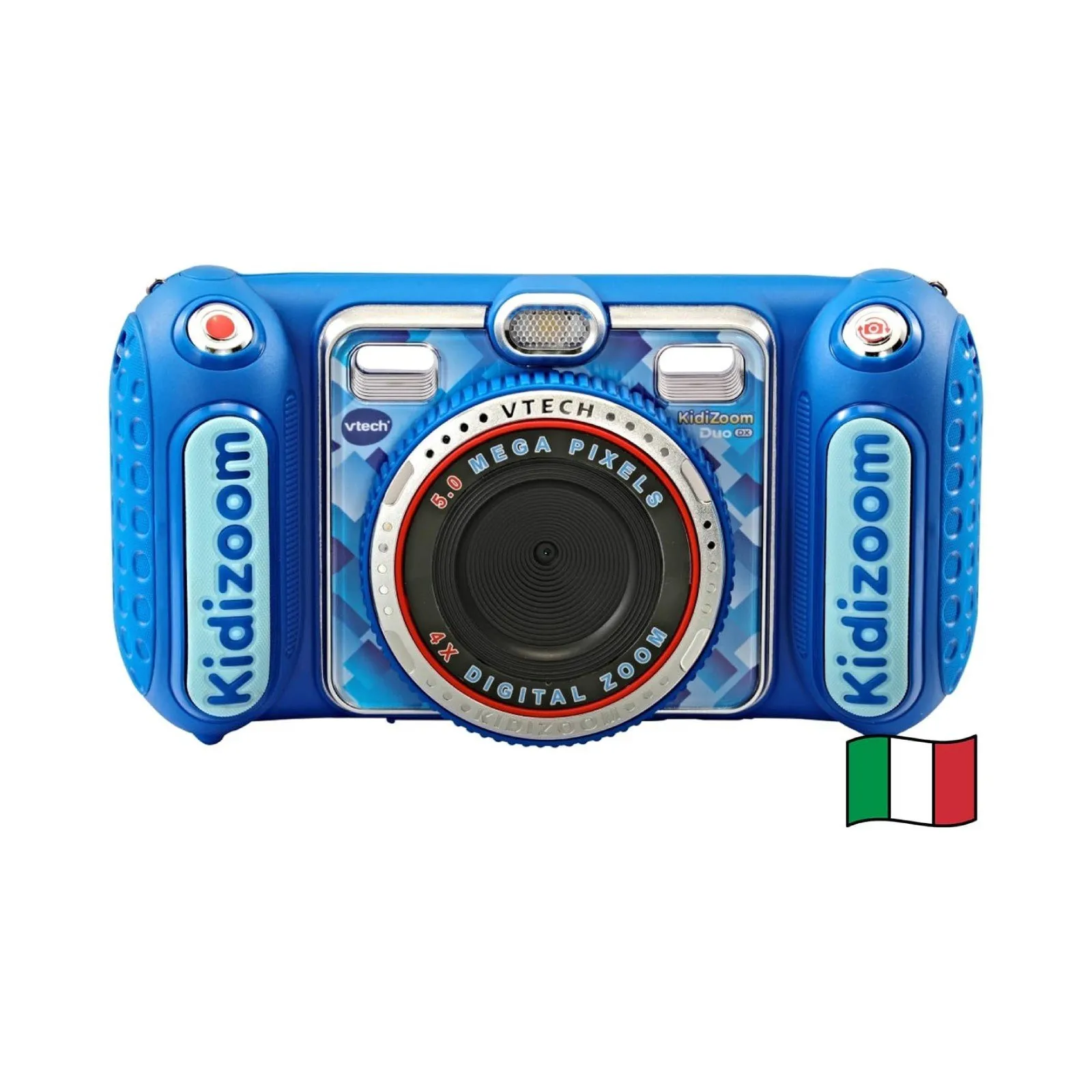 VTech Kidizoom Duo DX Blu Macchina Fotografica per Bambini 75+ Filtri e Antiurto 