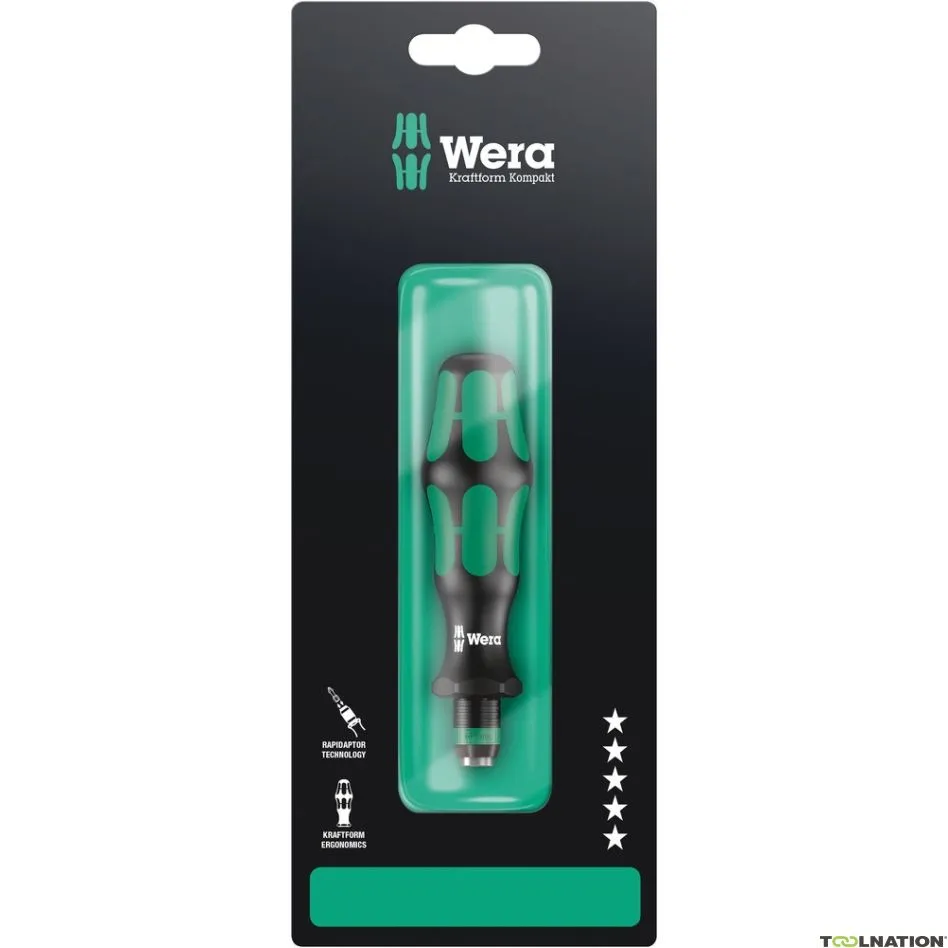 Wera 05073540001 816 R SB Portabit con supporto per cambio rapido Rapidaptor, 1/4" x 119 mm