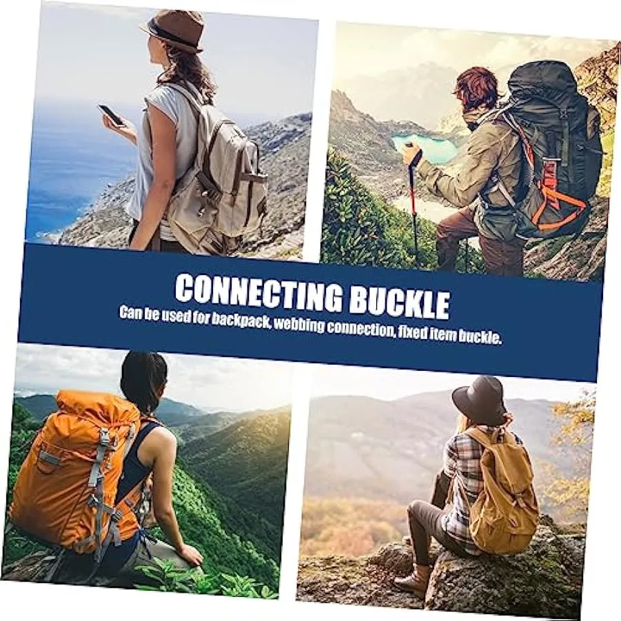 Yardwe 30 Pz Accessori Per Zaini Connettore Fibbia Per Borsa Fibbia Per Fettuccia Fibbia Di Collegamento Della Borsa in Tessuto 