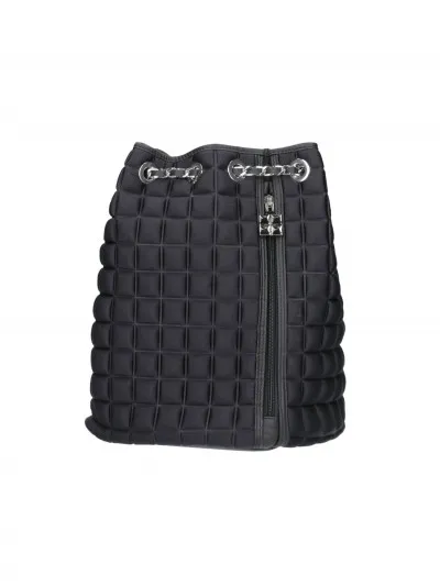 Zaino chain con zip NERO LUCIDO