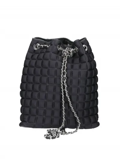 Zaino chain con zip NERO LUCIDO