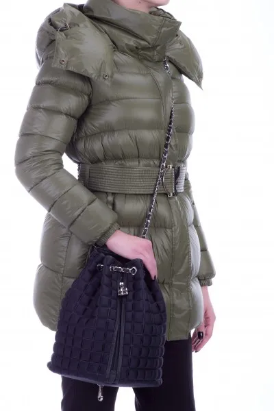 Zaino chain con zip NERO LUCIDO